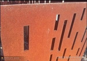 ল্যান্ডস্কেপ জন্য জারা প্রতিরোধী Corten ইস্পাত শীট ধাতু কাস্টমাইজড আকার